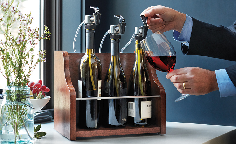 open bottle of wine