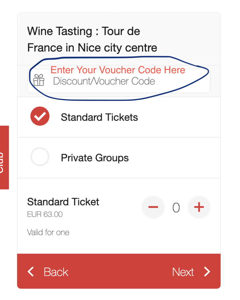 Gift Voucher in Nice