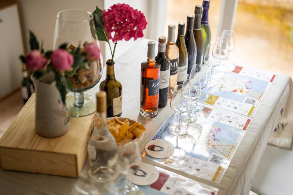 Wine tasting flight in Nice